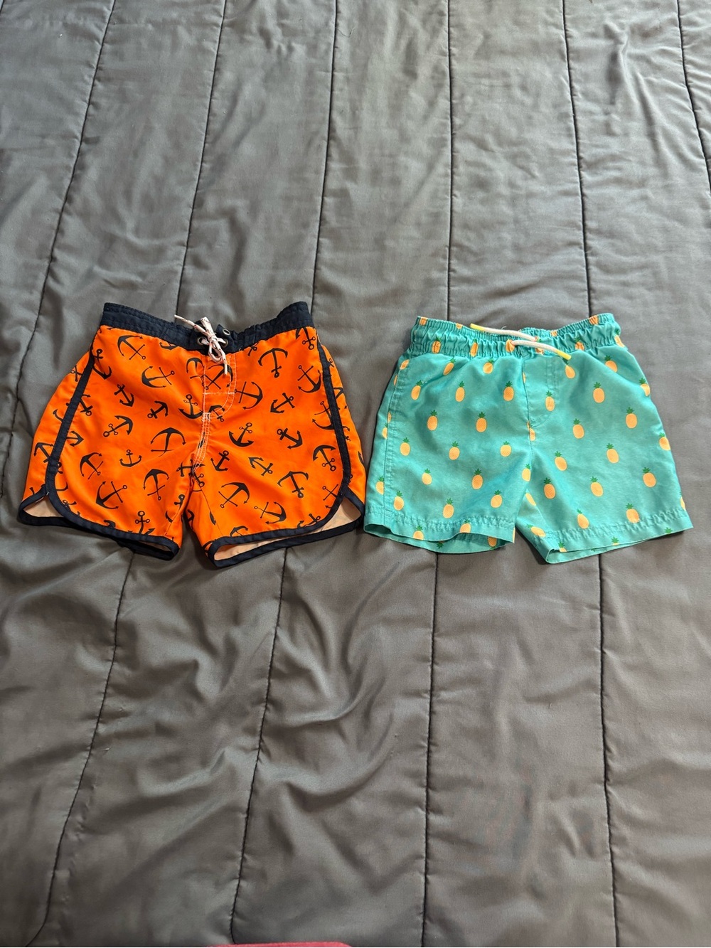 Boys Swim Trunks Bundle Size 2T & 3T OshKosh Cat & Jack Pineapple Anchor